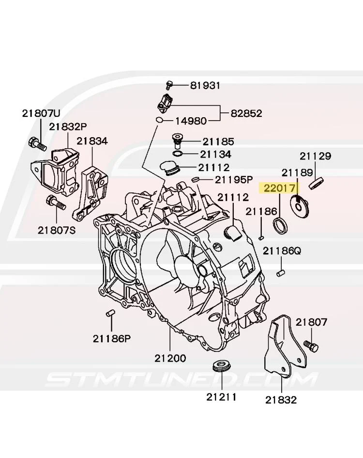 Mitsubishi OEM Input Shaft Oil Seal for Evo 8/9 MR 6-Speed (MN132381) - Image 5