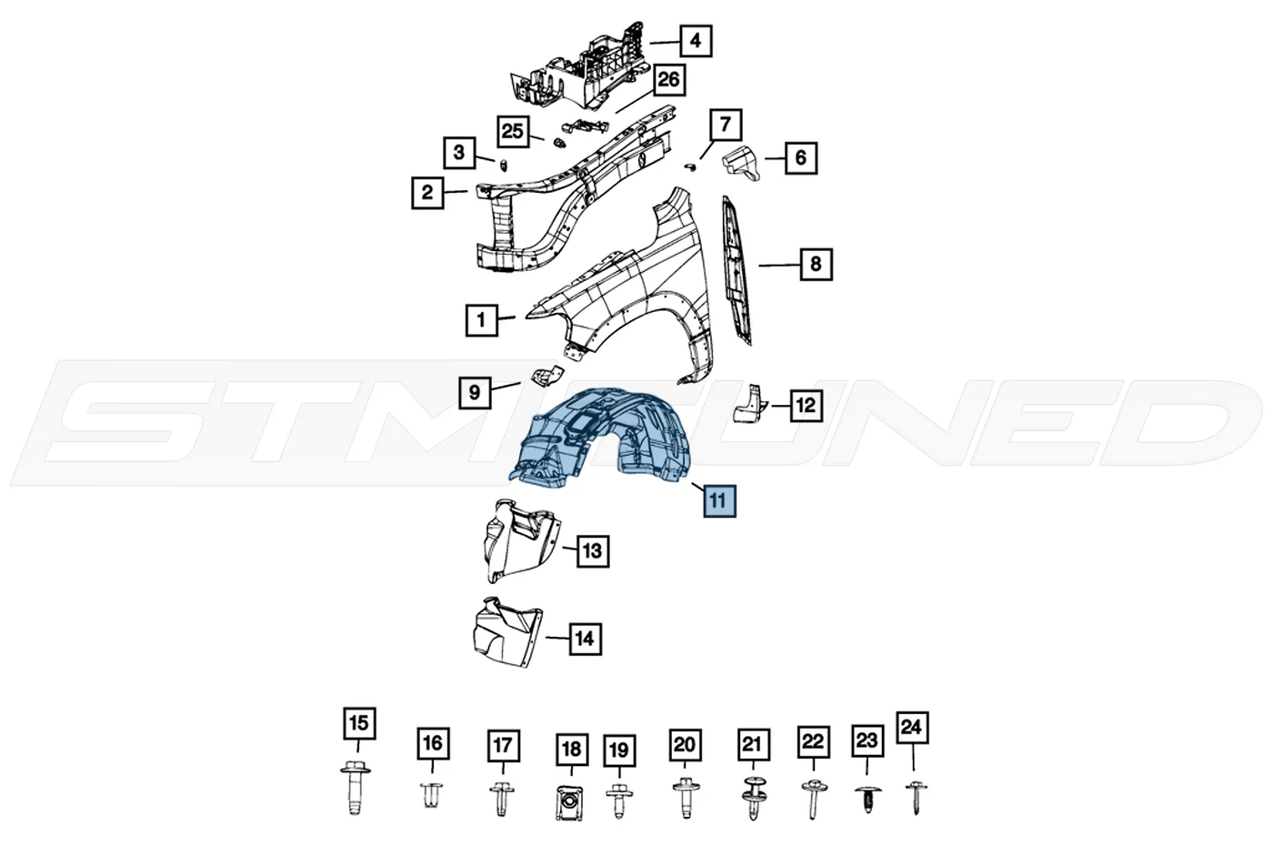 Mopar Fender Liners for 2021+ Ram TRX - Image 4