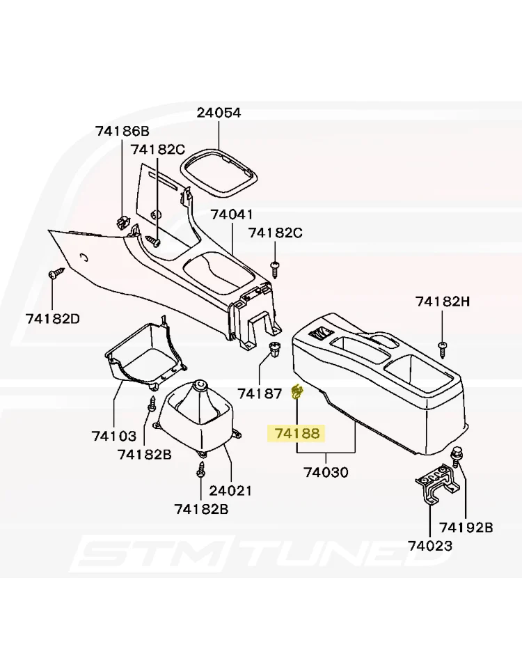 Mitsubishi OEM Interior Clip for Evo 4-X (MR402859) - Image 3