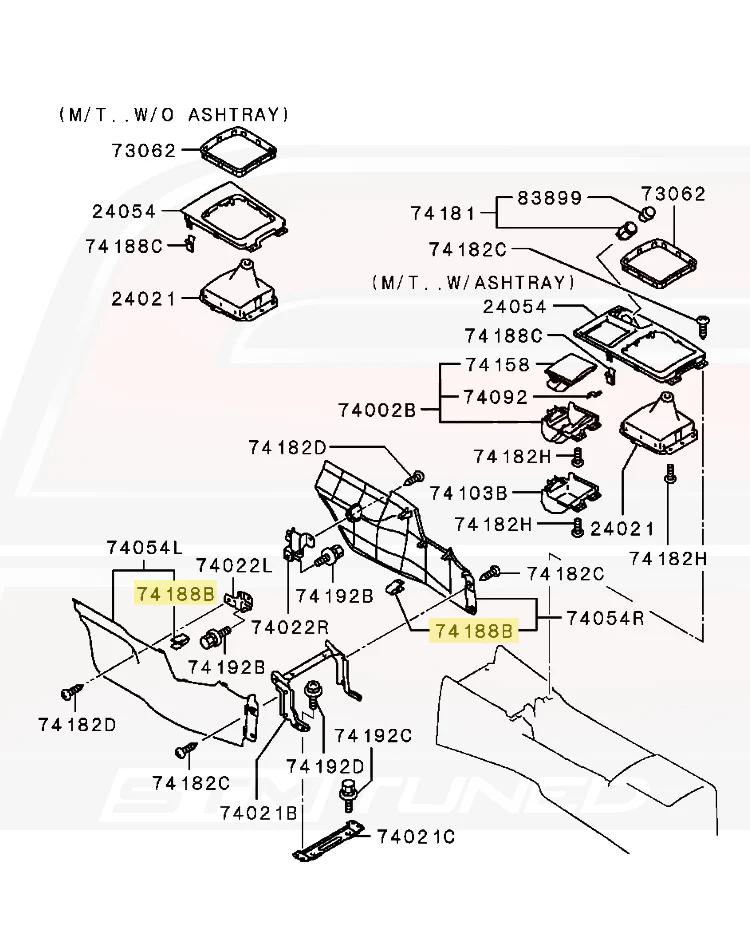 Mitsubishi OEM Interior Clip for Evo 4-X (MR402859) - Image 4