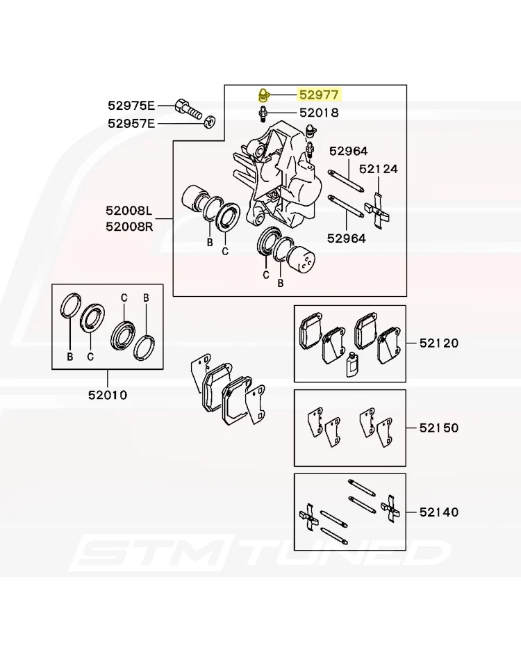 Mitsubishi OEM Brembo Caliper Bleeder Cap for Evo 7/8/9 (MR407368) - Image 3