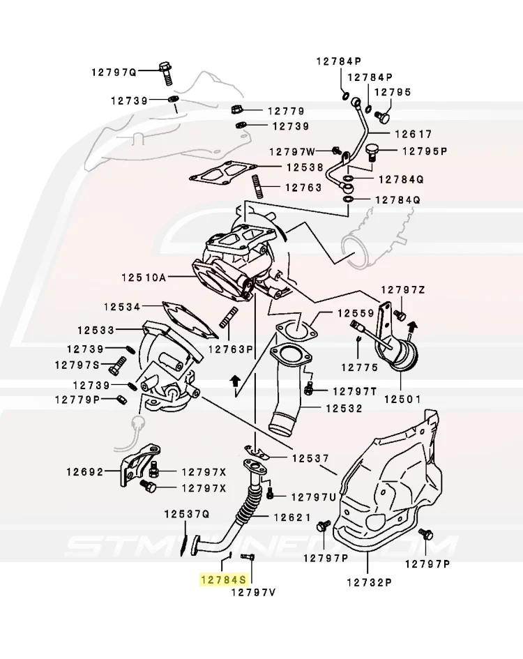 Mitsubishi OEM Oil Return Line Bolt Gasket for 1G/2G DSM and Evo 4-9 (MR497720) - Image 5