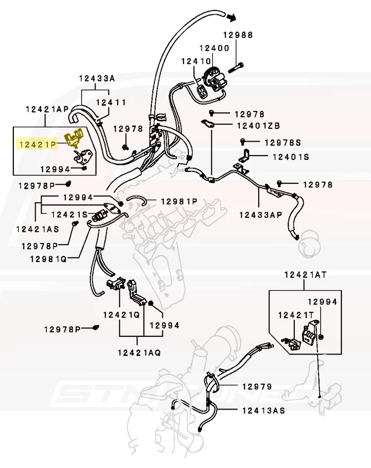 Mitsubishi OEM Emission Valve Solenoid for Evo 8/9 (MR560952) - Image 4