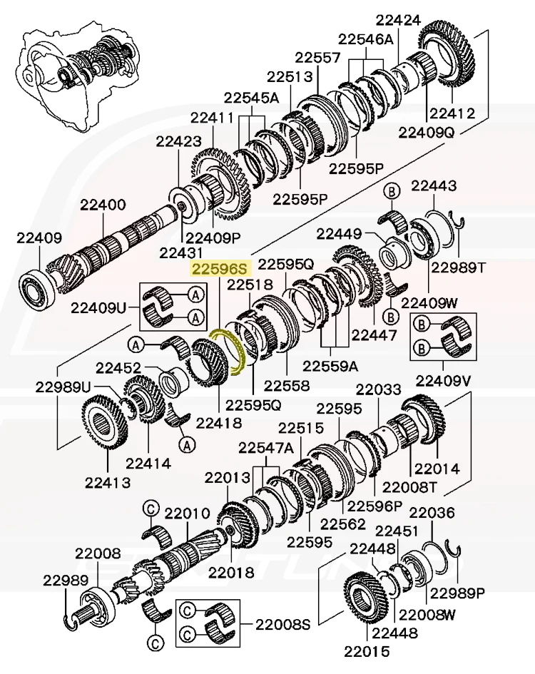 Mitsubishi OEM 5th Gear Synchro Ring for Evo 8/9 5-Speed (MR581382) - Image 4