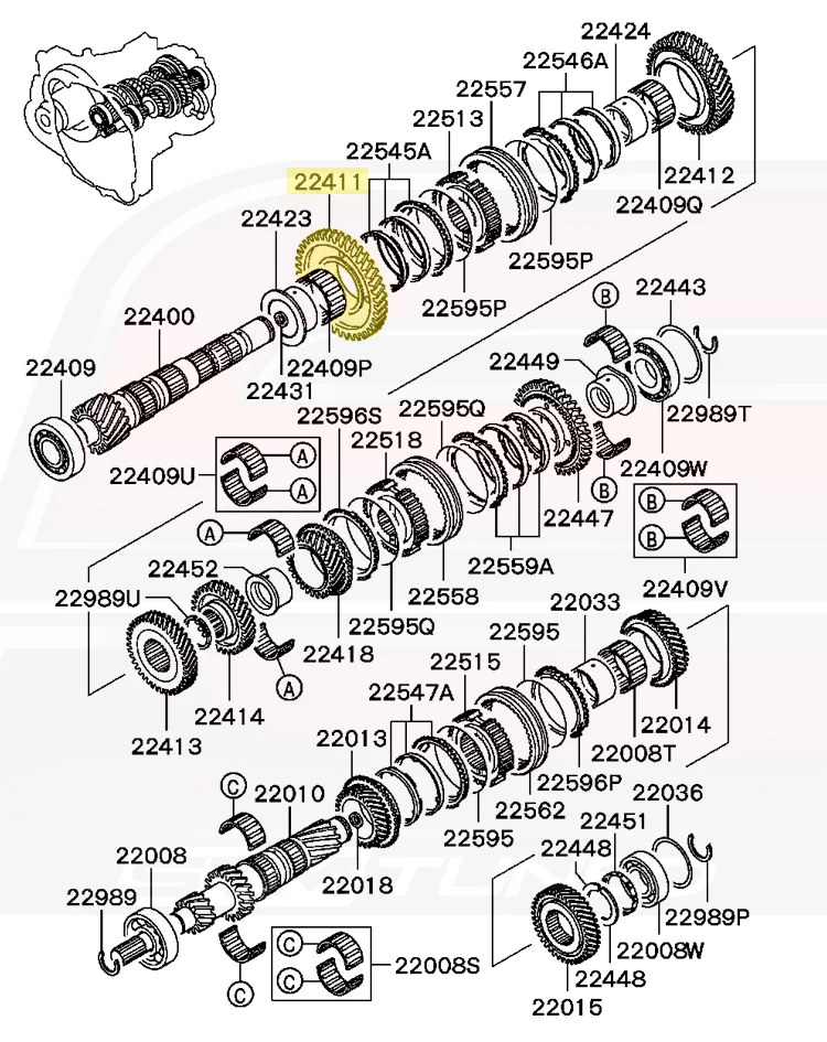 Mitsubishi OEM 1st Gear for Evo 9 5-Speed (MR980814) - Image 4