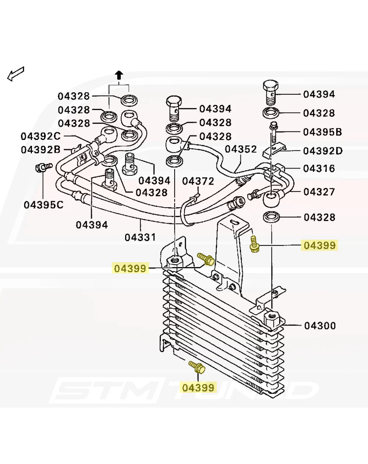 Mitsubishi OEM Engine Oil Cooler Bolt for 3000GT (MS240125) - Image 4
