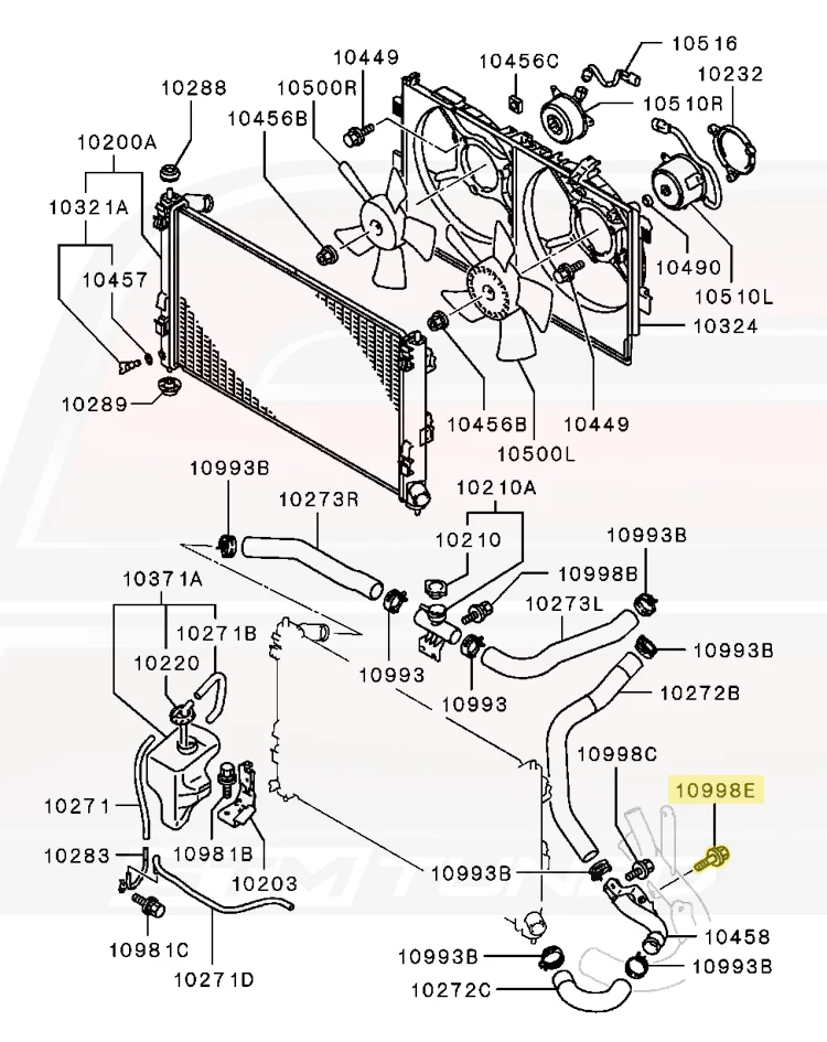 Mitsubishi OEM Bolt for Evo X IC Piping / Oil Cooler (MS240148) - Image 4