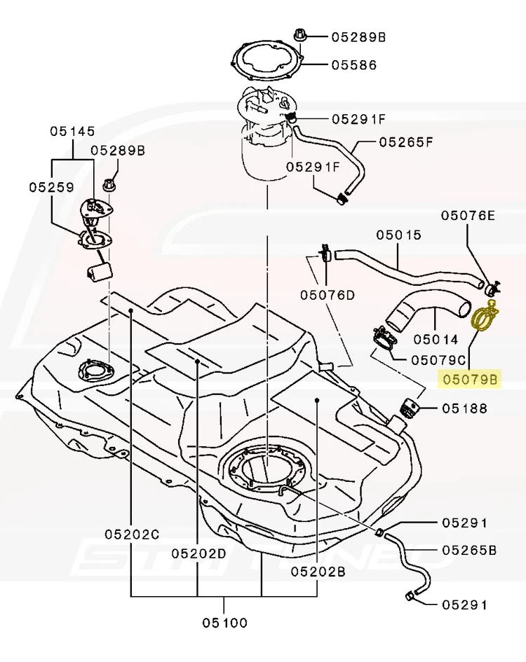 Mitsubishi OEM Fuel Filler Neck Clamp 45mm for Evo 7/8/9/X (MS660271) - Image 6