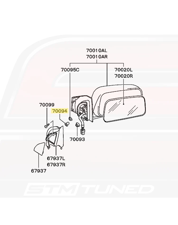 Mitsubishi OEM Speaker/Mirror Grommet (MU480032) - Image 5