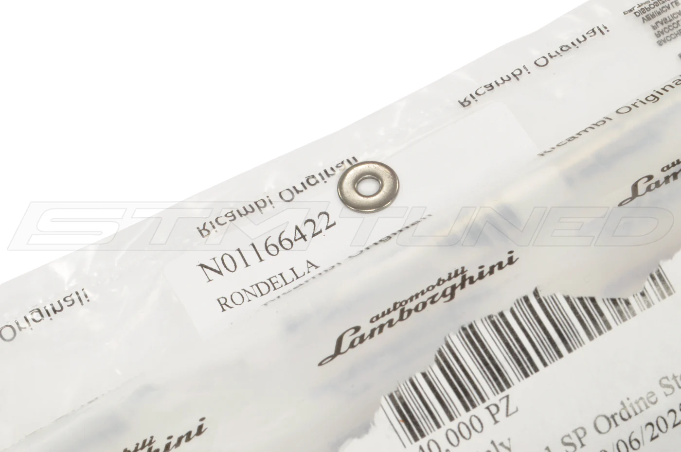 Lamborghini OEM Front Lower Spoiler Washer for Huracan Performante (N01166422) - Image 2
