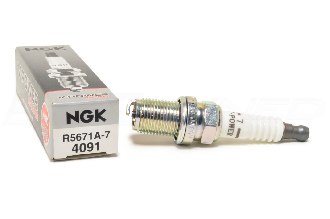NGK R5671A-7 4091 V-Power Spark Plug - Image 2