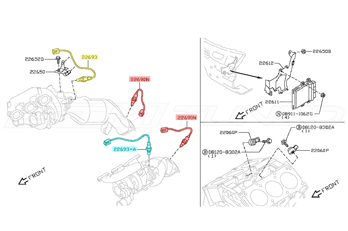 Nissan OEM O2 Oxygen Sensor for R35 GTR - Image 4