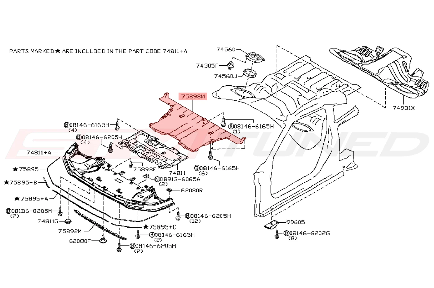 Nissan OEM Under Cover for R35 GTR - Image 3