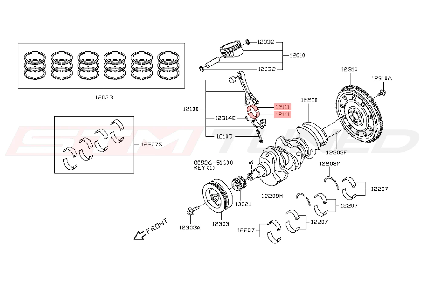 Nissan OEM Rod Bearing for R35 GTR - Image 4