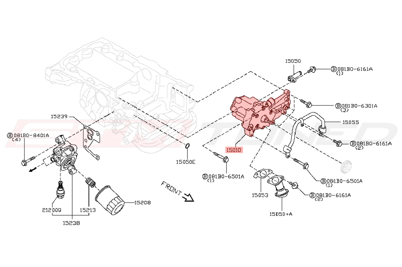 Nissan OEM Engine Oil Pump for R35 GTR (15010-JF00B) - Image 2