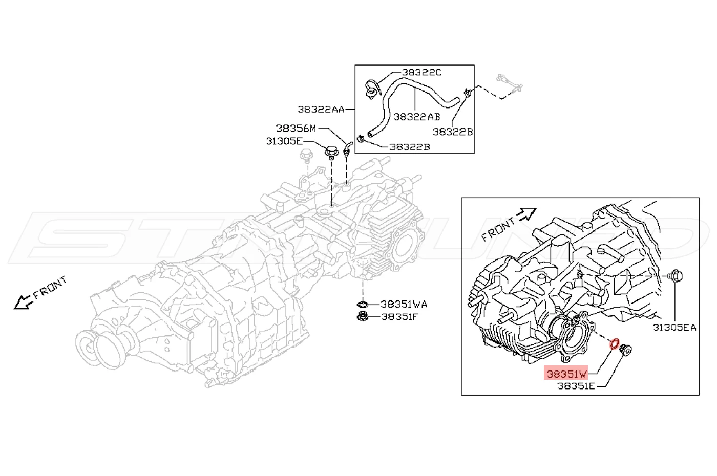 Nissan OEM Diff/Trans Plug Gasket for R35 GTR (11026-4N200) - Image 4