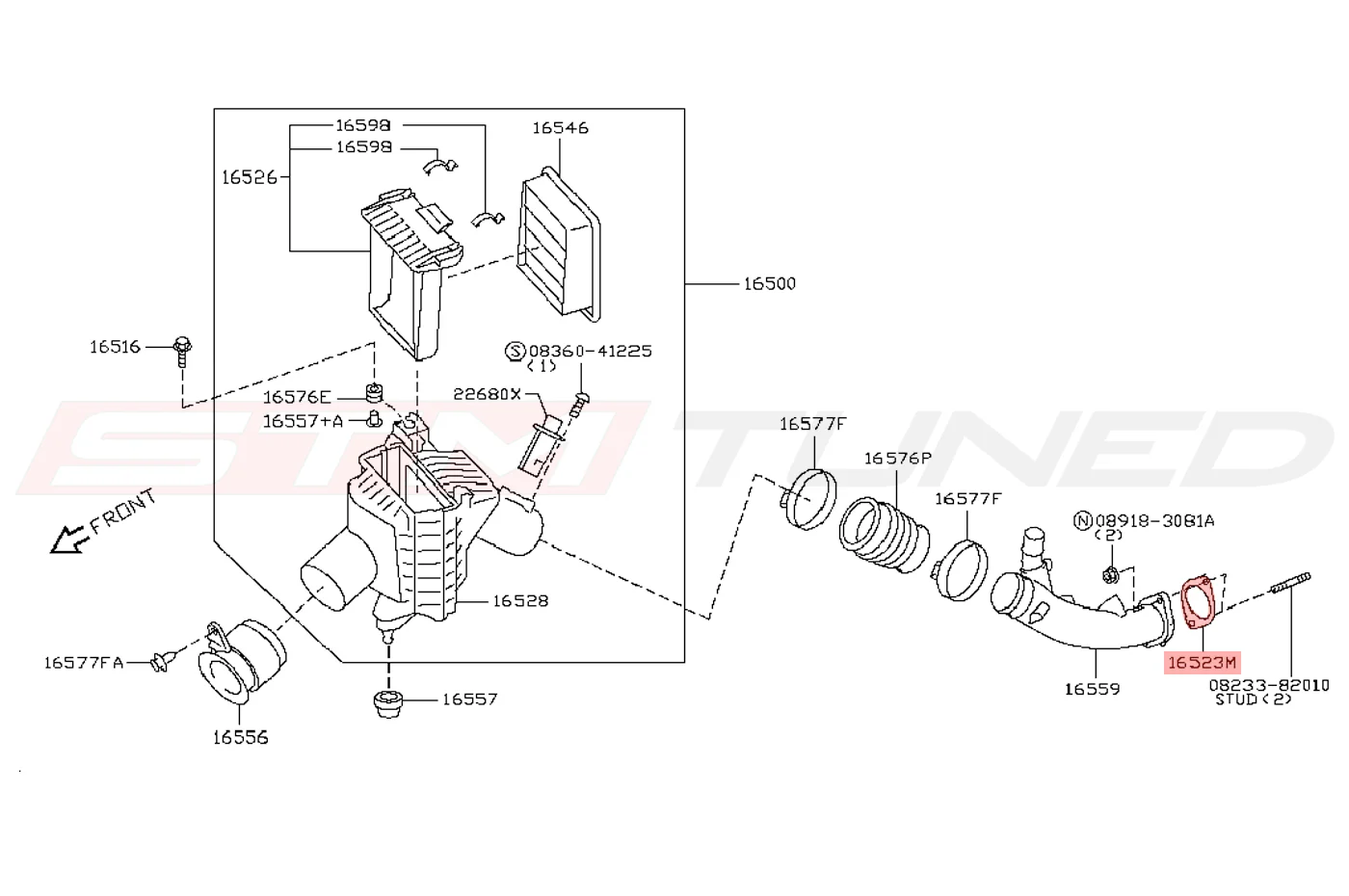 Nissan OEM Turbo Inlet Gasket for R35 GTR (14465-4P210) - Image 3