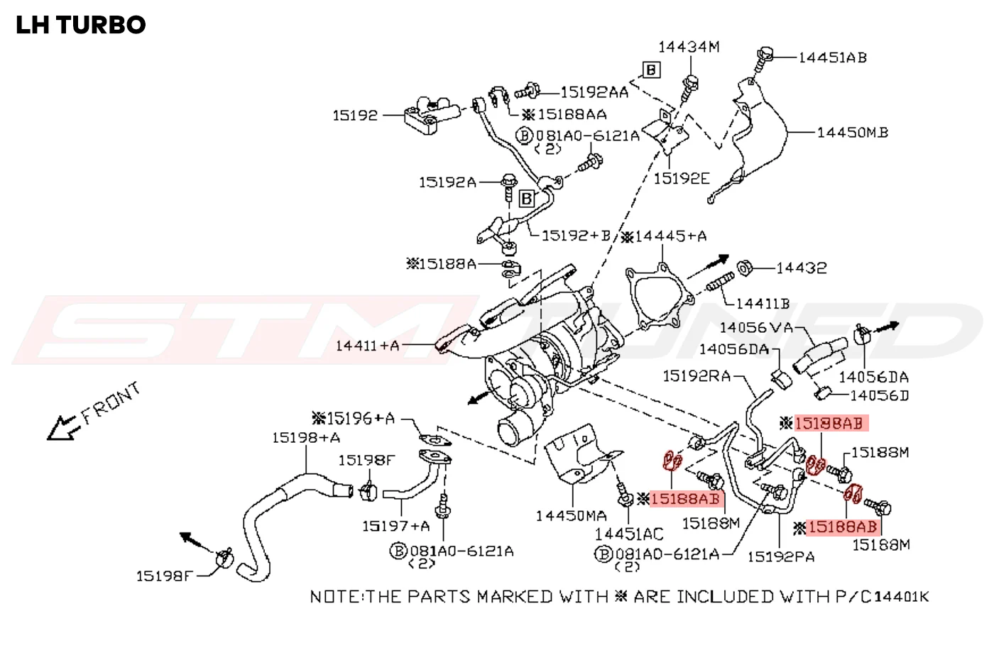 Nissan OEM Turbo Water Line Eyebolt Gasket for R35 GTR 300ZX (15189-40P00) - Image 3