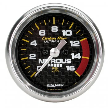 Nitrous Pressure: 0 - 1600PSI - Carbon Fiber Stepper Motor Gauge (2 1/16") - Image 2