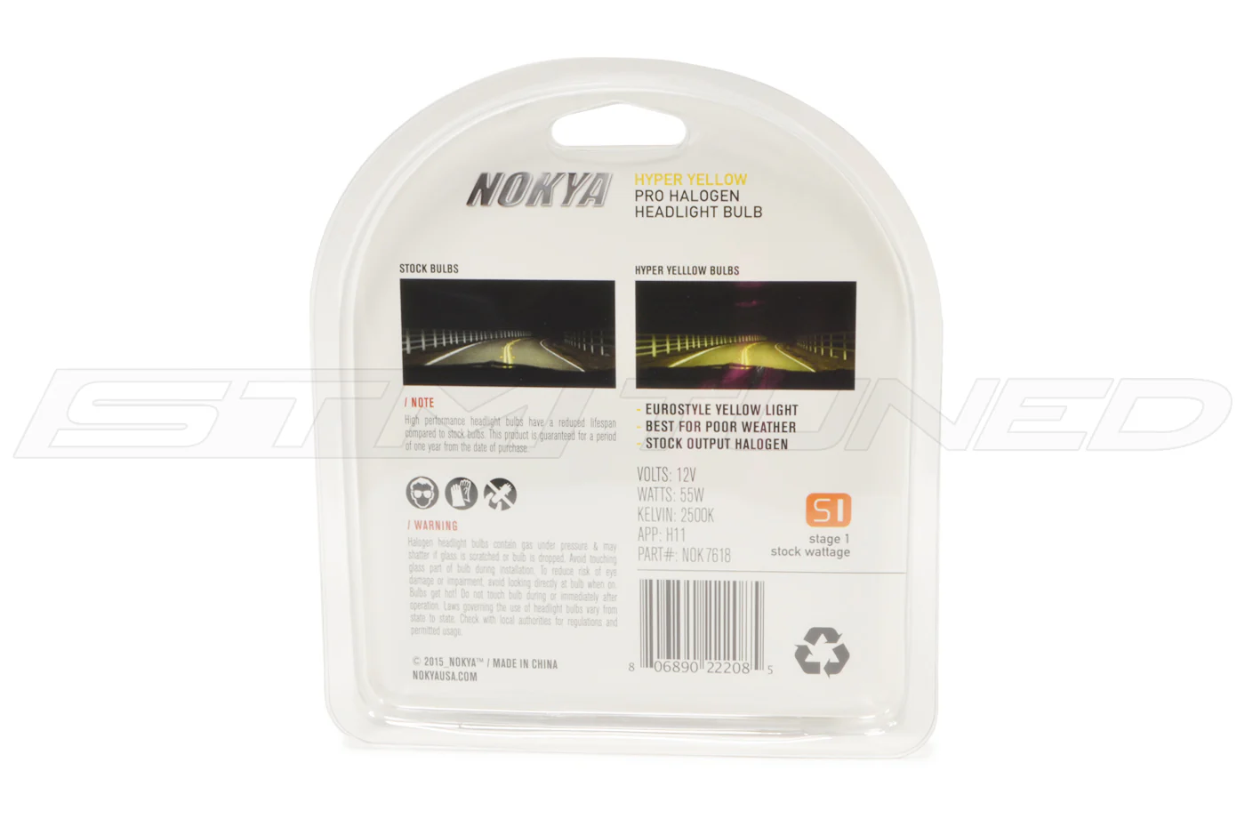 Nokya Yellow H11 Fog Lights for USDM Evo 8/9/X & 08-14 WRX/STi (7618) - Image 6