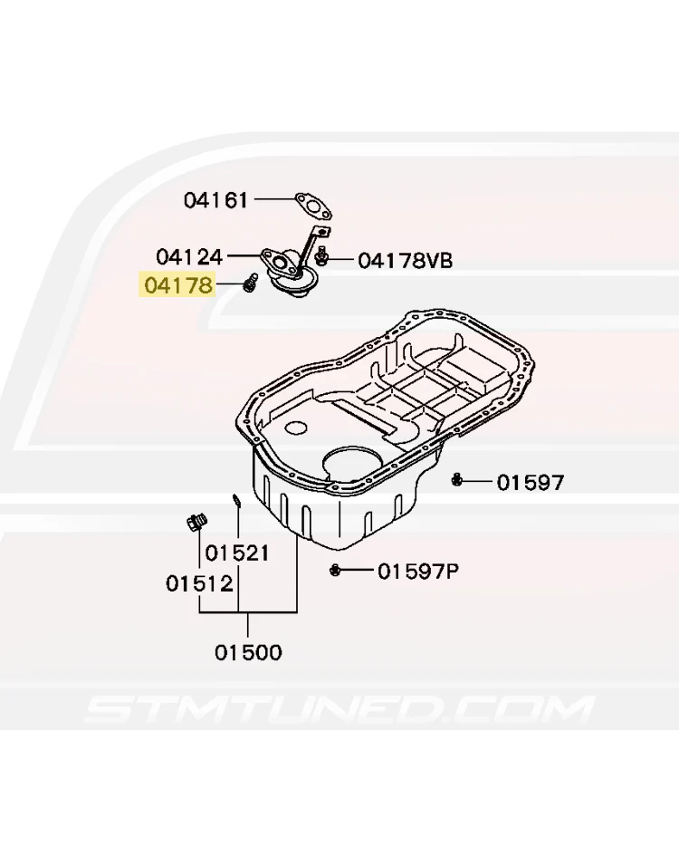 Mitsubishi OEM Oil Strainer Bolt for 4G63 Evo/DSM (MS241071) - Image 3