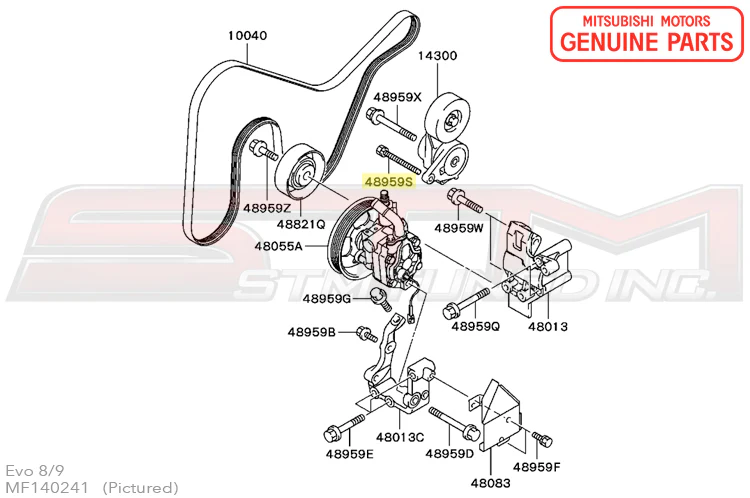 Mitsubishi Power Steering Oil Pump Bolt - Evo 7/8/9 - Image 3