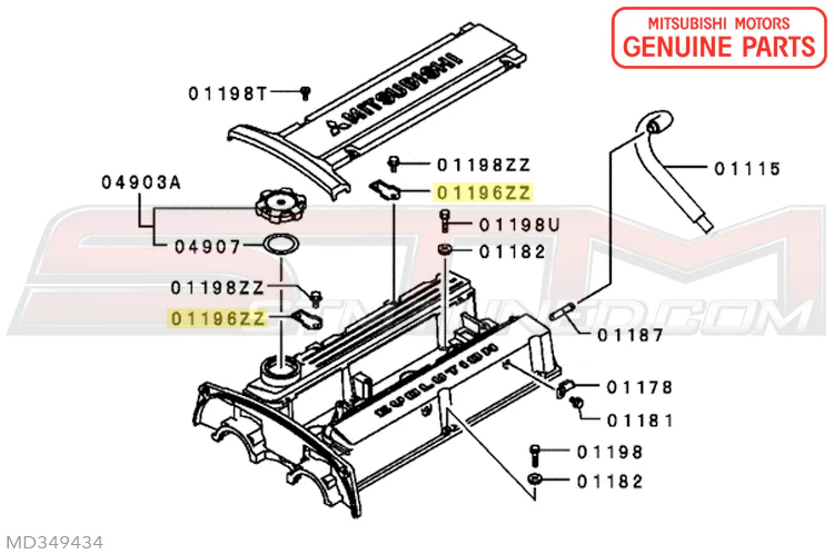 Mitsubishi Valve Cover Bracket - Evo 7/8/9 - Image 3