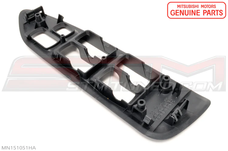 Mitsubishi OEM Front Door Auto Window Switch Trim for 2004-2006 Evo 8/9 - Image 3