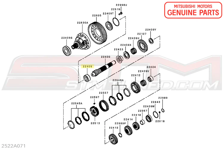 Mitsubishi M/T Output Shaft Bearing - Evo X - Image 4