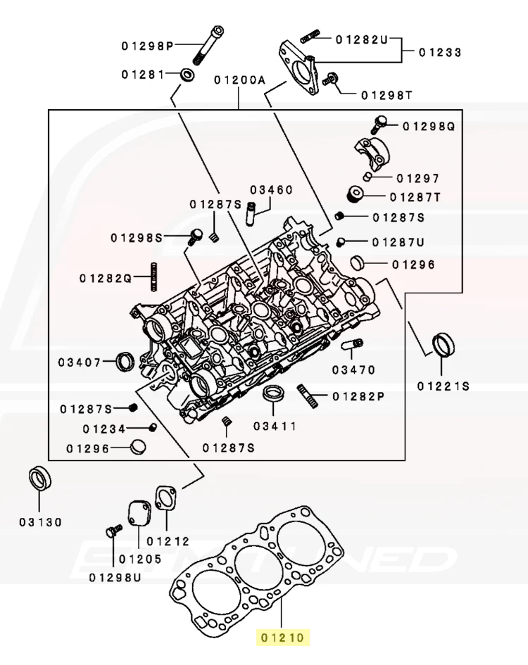 Mitsubishi OEM Head Gasket for 3000GT/Stealth (MD199239) - Image 3