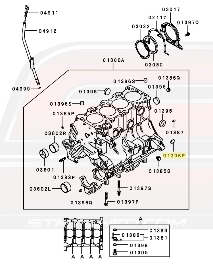 Mitsubishi OEM Engine Cylinder Block Dowel Pin for 4G63 (MD020260) - Image 3