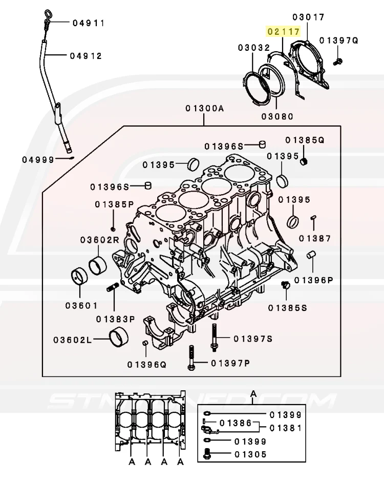 Mitsubishi OEM Rear Main Seal Housing Gasket for 6-Bolt DSM (MD183243) - Image 3