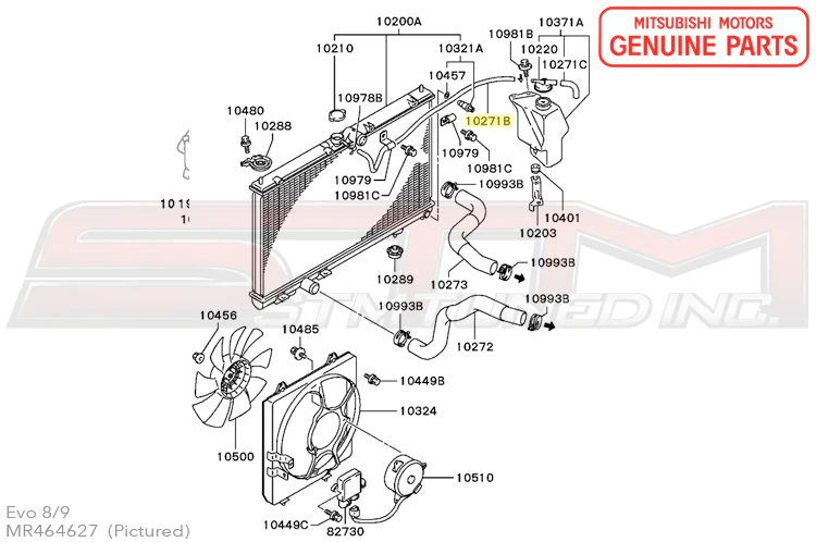 Mitsubishi Coolant Overflow Return Hose - Evo 7/8/9 - Image 3
