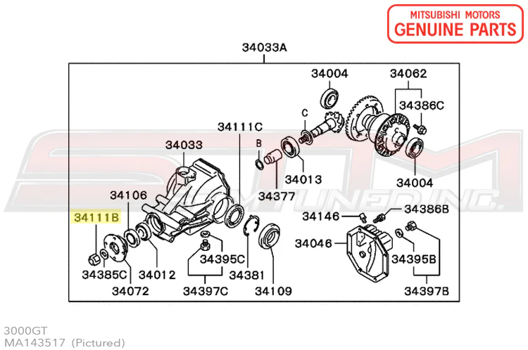 Mitsubishi Rear Diff/Driveshaft/1G Axle Nut - Evo 4-9/X/DSM/3S - Image 11