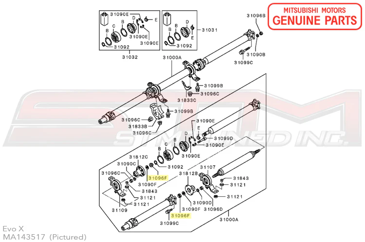 Mitsubishi Rear Diff/Driveshaft/1G Axle Nut - Evo 4-9/X/DSM/3S - Image 7