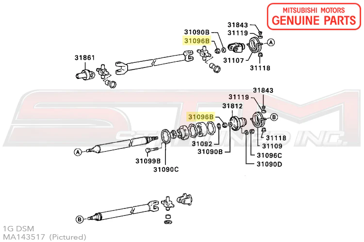 Mitsubishi Rear Diff/Driveshaft/1G Axle Nut - Evo 4-9/X/DSM/3S - Image 8