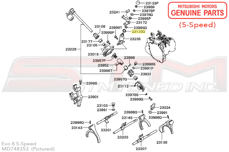 Mitsubishi 5-Speed Gear Select Bushing - Evo 4-9/X - Image 3