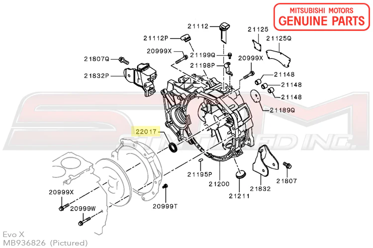 Mitsubishi OEM Input Shaft Oil Seal for Evo 4/X 5-Speed (MB936826) - Image 6