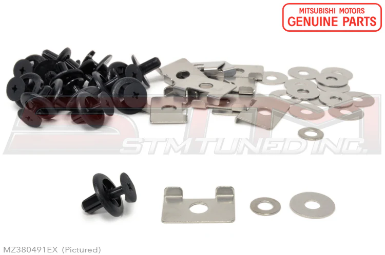 Mitsubishi Rubber Extension Kit for Front Spoiler with Aero Package - Evo X - Image 5