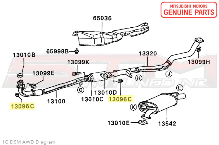 Mitsubishi O2 Housing to Downpipe Nut - 1G/2G DSM / 3000GT - Image 3