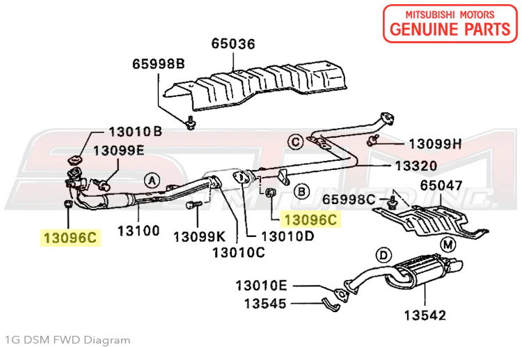 Mitsubishi O2 Housing to Downpipe Nut - 1G/2G DSM / 3000GT - Image 4