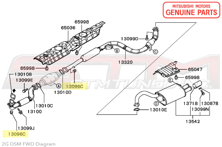 Mitsubishi O2 Housing to Downpipe Nut - 1G/2G DSM / 3000GT - Image 6