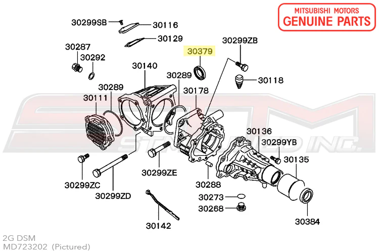 Mitsubishi Transfer Case Input / M/T Output Seal - 1G/2G DSM - Image 3