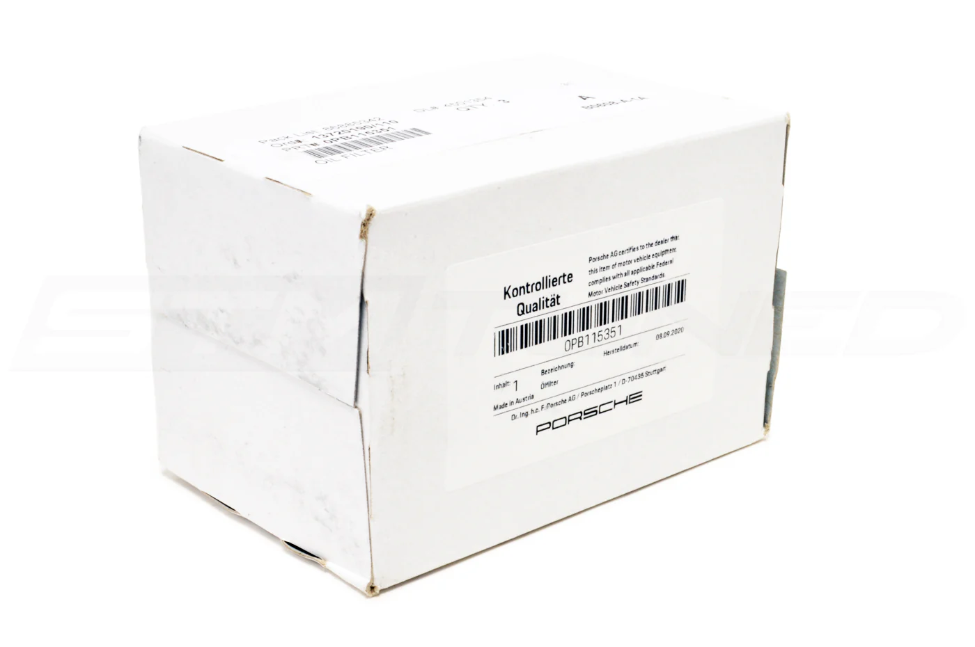 Porsche OEM Engine Oil Filter for 2016-2019 GT3/RS (OPB115351) - Image 4