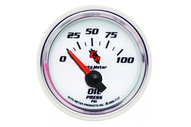 Oil Pressure: 0-100 PSI - C2 Air-Core Gauge (2 1/16")