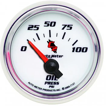 Oil Pressure: 0-100 PSI - C2 Air-Core Gauge (2 1/16") - Image 2