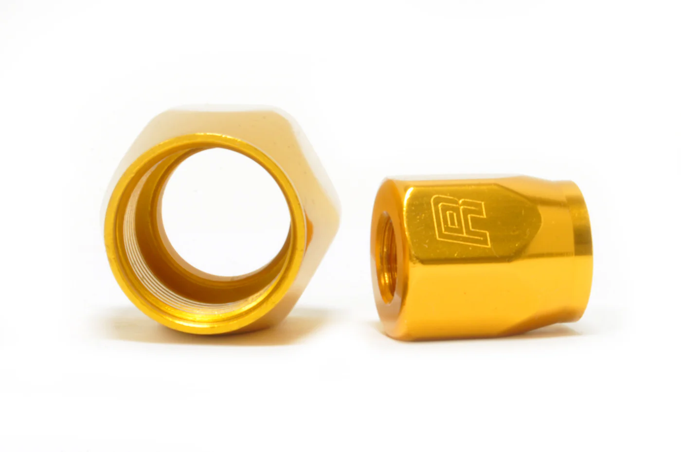 Russell Full Flow Hose End Orange/Gold Sockets (Pair of 2) - Image 3