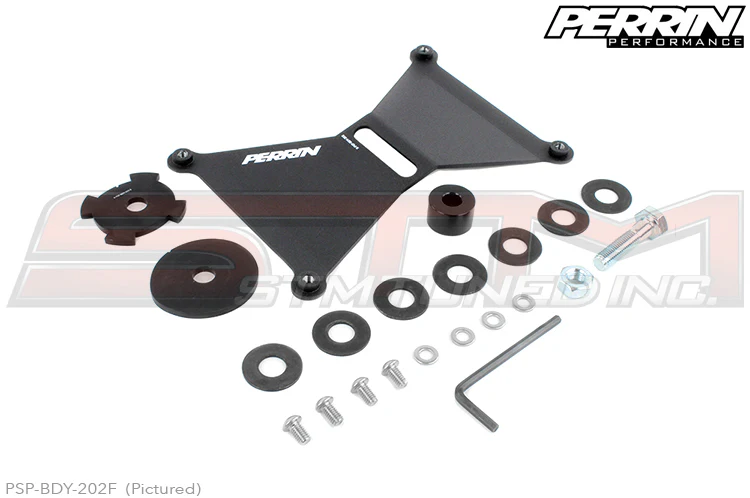 PERRIN Front License Plate Relocate Bracket (for FMIC / no bumper beam) - 2015-2017 WRX/STi - Image 6