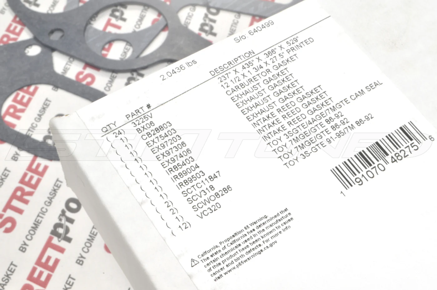Cometic Top End Gasket Kit for 7M-GTE MK3 Supra (PRO2020T-NHG) - Image 8