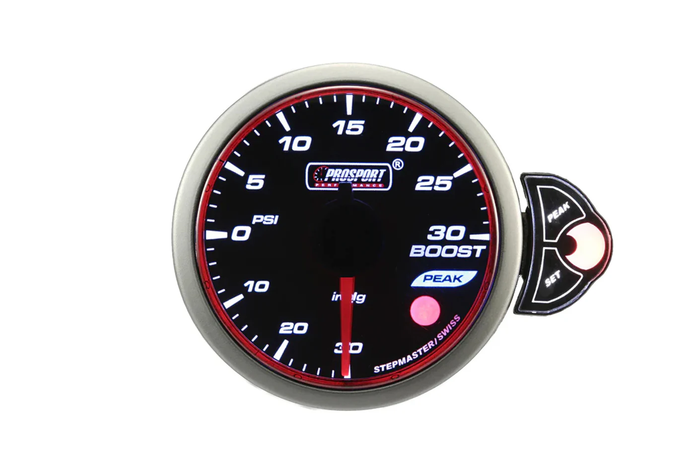 Prosport Halo 52mm Boost Gauge 30-0-30 PSI